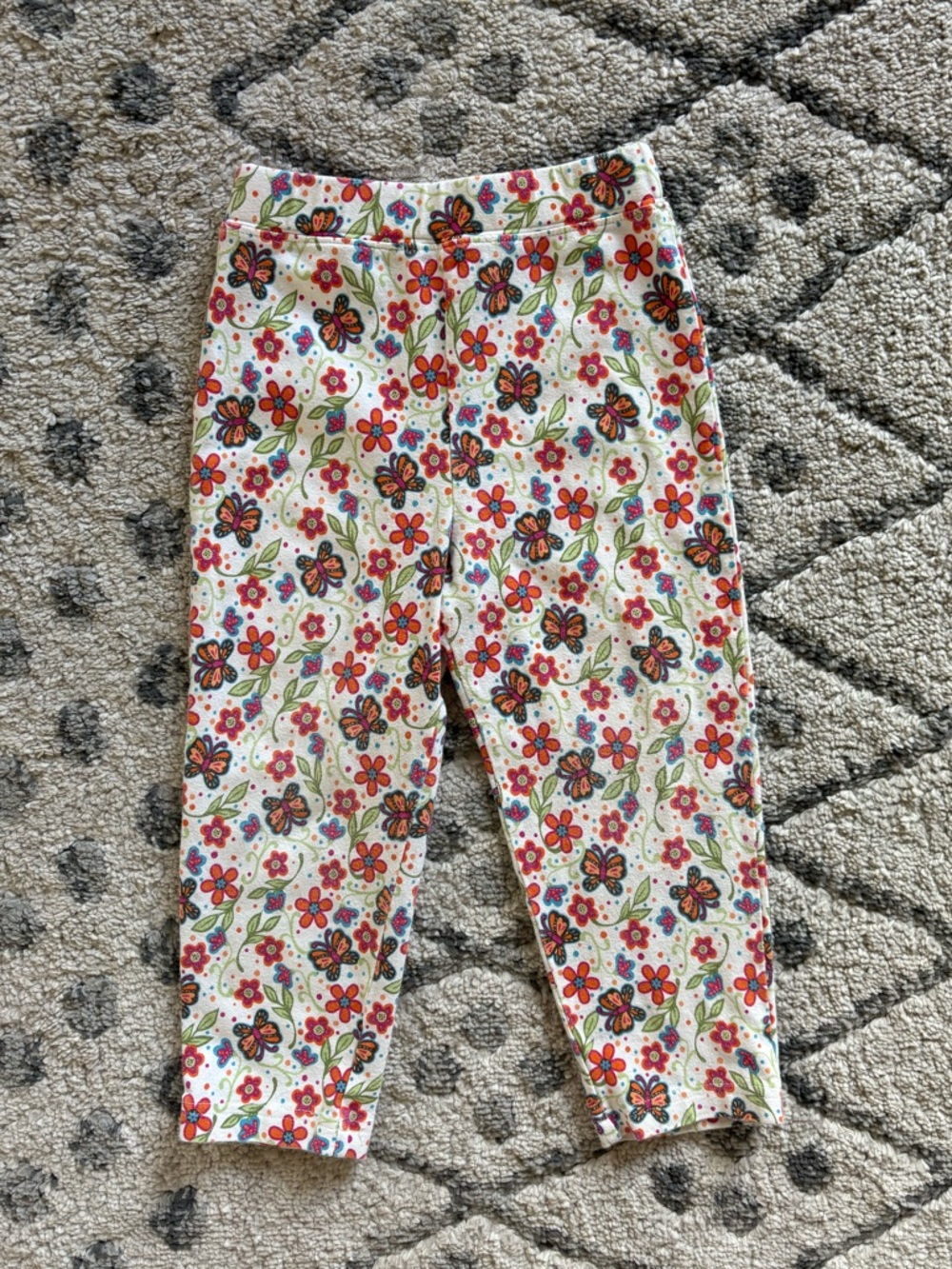 Vintage Okie Dokie butterfly floral leggings